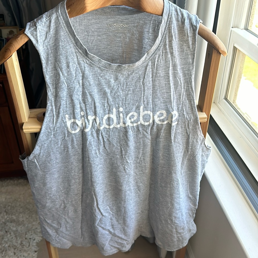 birdiebee tank heather gray L
